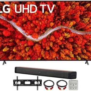 LG 65UP8000PUA 65 Inch 4K UHD Smart webOS TV 2021 Model Bundle with Deco